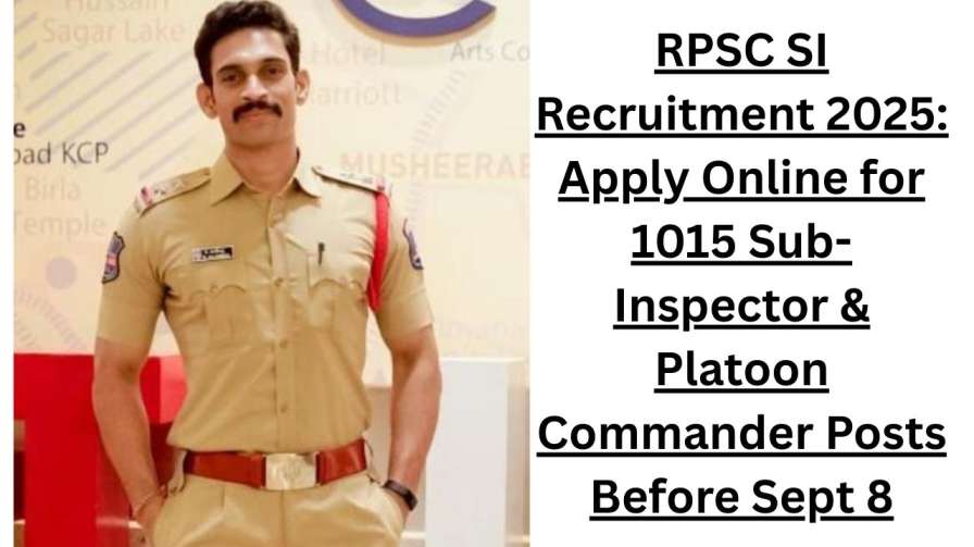 RPSC SI Recruitment 2025